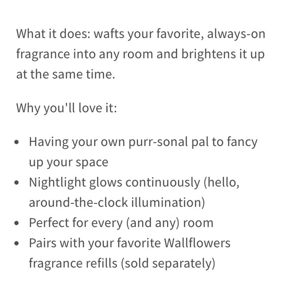 🐈‍⬛ Fancy Black Cat🐈‍⬛ Nightlight Wallflowers Fragrance Plug by BBW NEW & SEALED - Picture 10 of 10